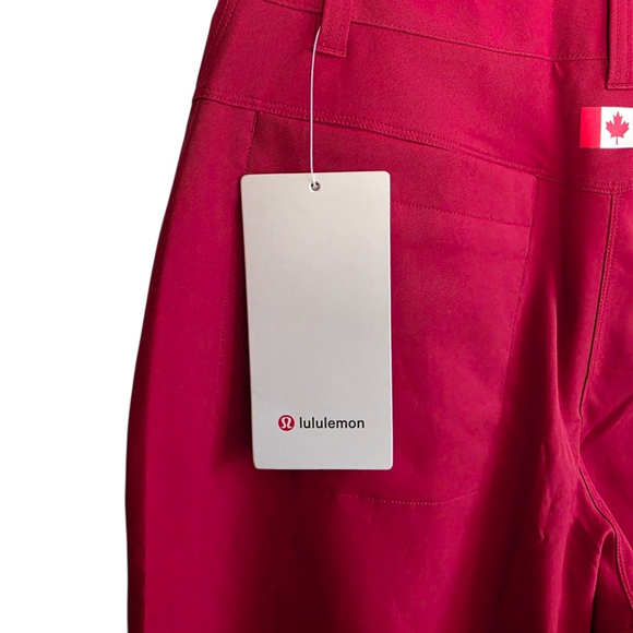 Lululemon Carpenter HR Pant TCA Water Repellent Barrel Leg Pants Red Size 26 - Picture 11 of 14